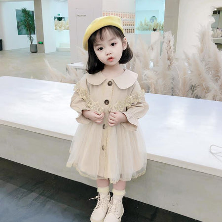 Girls Veil Windbreaker Dress Autumn Style Jacket 2024 – Spring Autumn Kids Fashion Nepal | Tudoholic