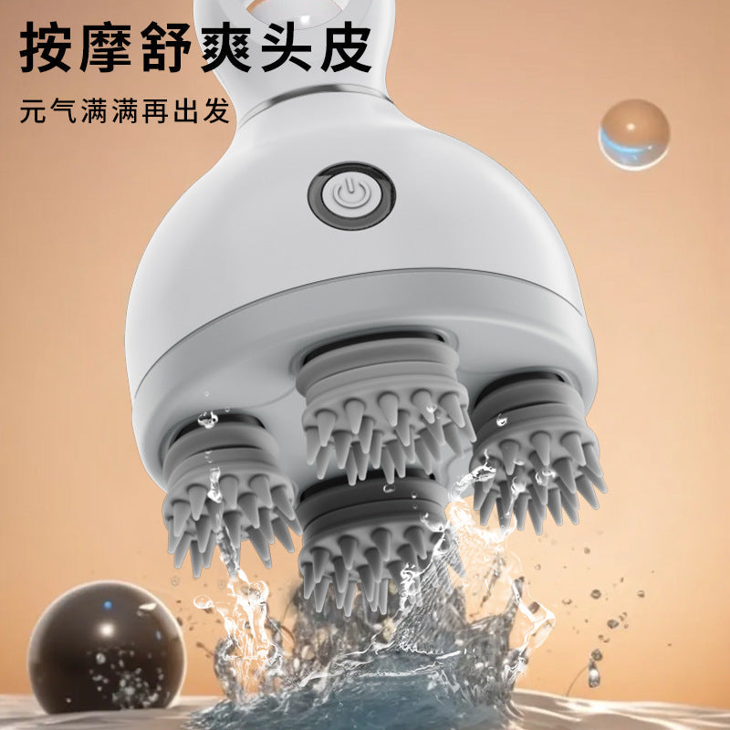 Electric Octopus Head Massager – Scalp Kneading & Relaxation
