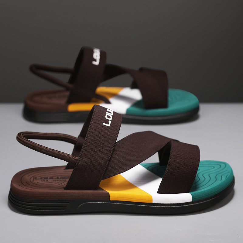 STOCK-Men’s Summer Non-Slip Soft Sole Dual-Purpose Sandals