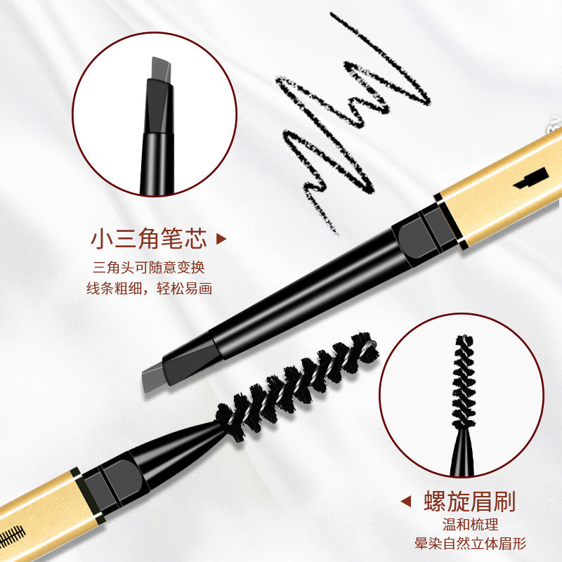MAIOLI Small Gold Bar Ultra-Fine Double-Ended Eyebrow Pencil – 3D
