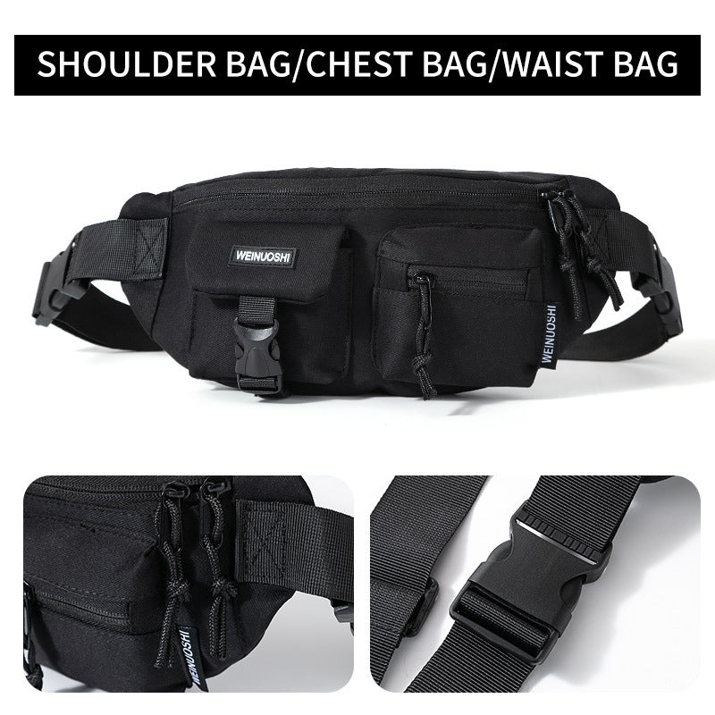 STOCK-Large Capacity Crossbody Chest Bag - Sports & Travel Bag