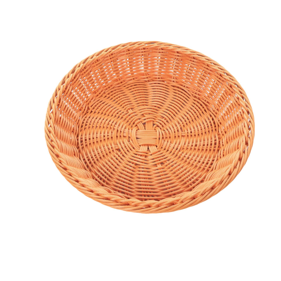 Hand-Woven Rattan-Like Storage Plate for Snacks