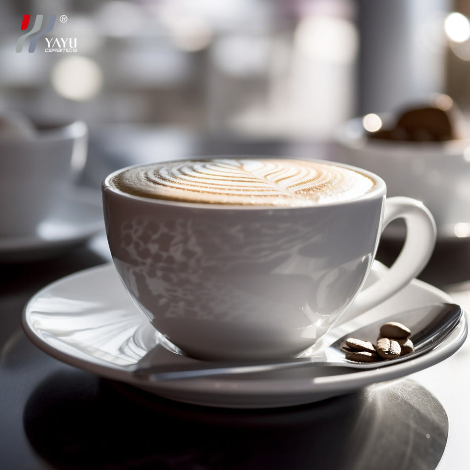 Australian Ceramic Coffee Cup Set White Hotel Home Mug