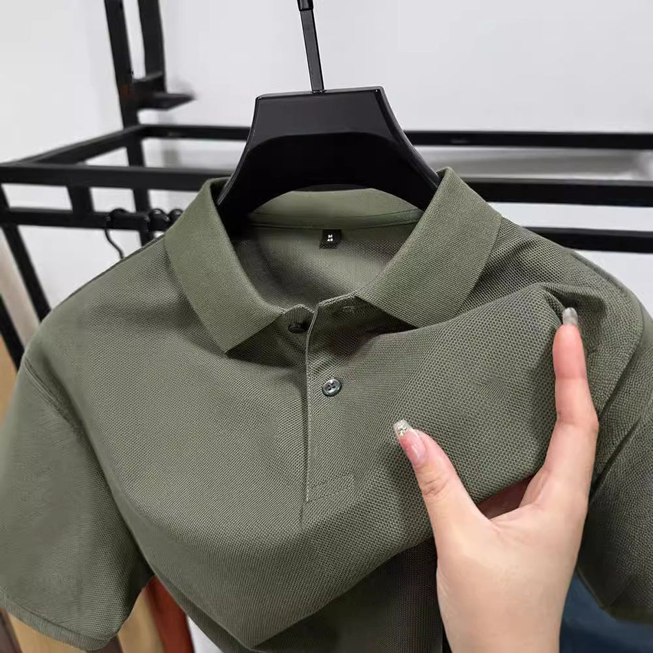 INSTOCK-Men’s Summer Polo Shirt - Casual Business Wear 2025