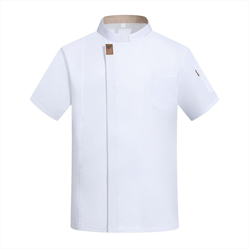 Short-Sleeve Chef Jacket – Breathable Summer Kitchen Uniform