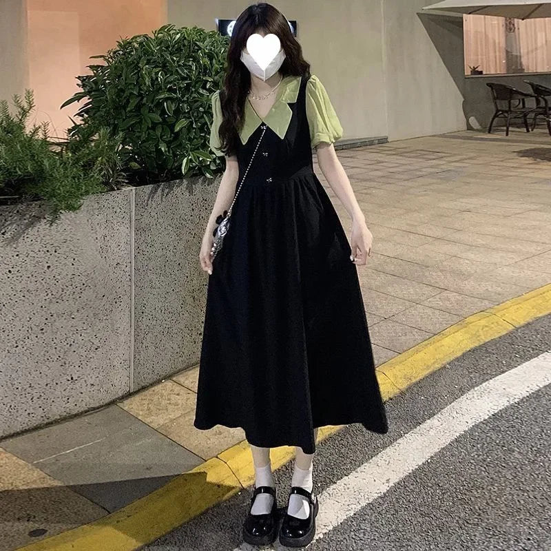 Plus Size French Style 2-Piece Summer Dress