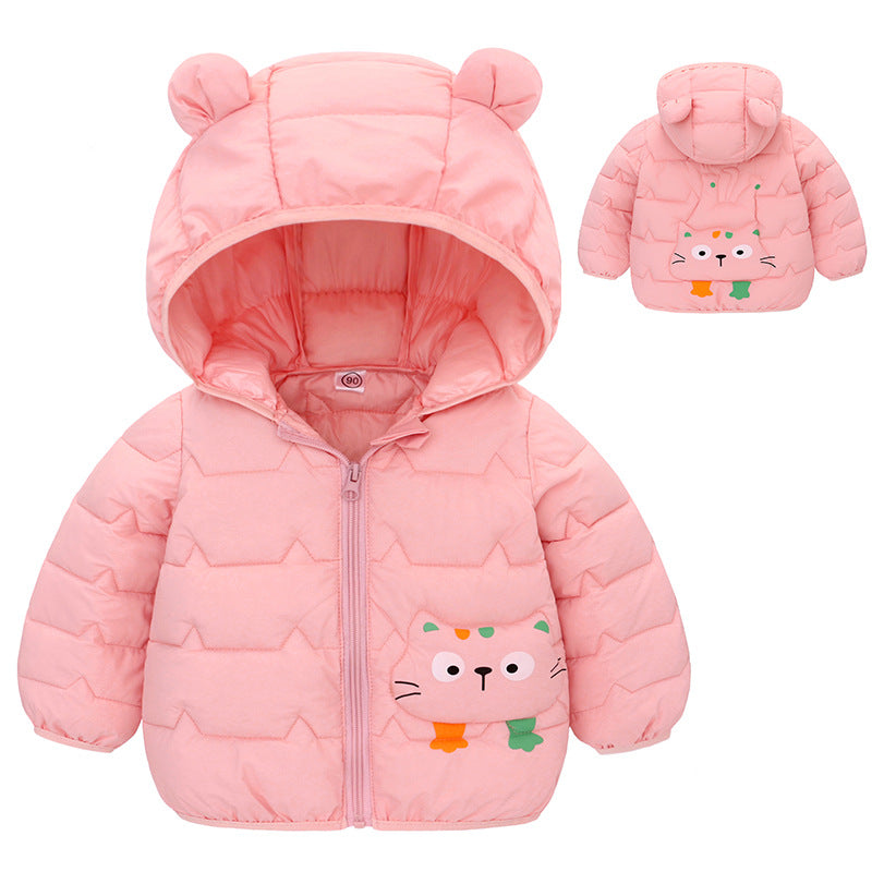 Kids’ Lightweight Hooded Down Cotton Jacket 2024