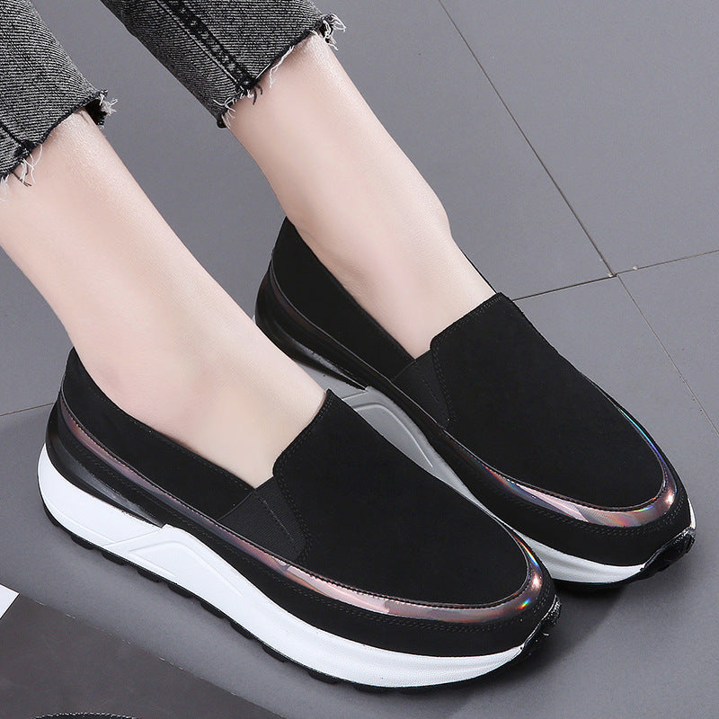 Plus Size Platform Loafers – Cozy & Stylish Work Shoes
