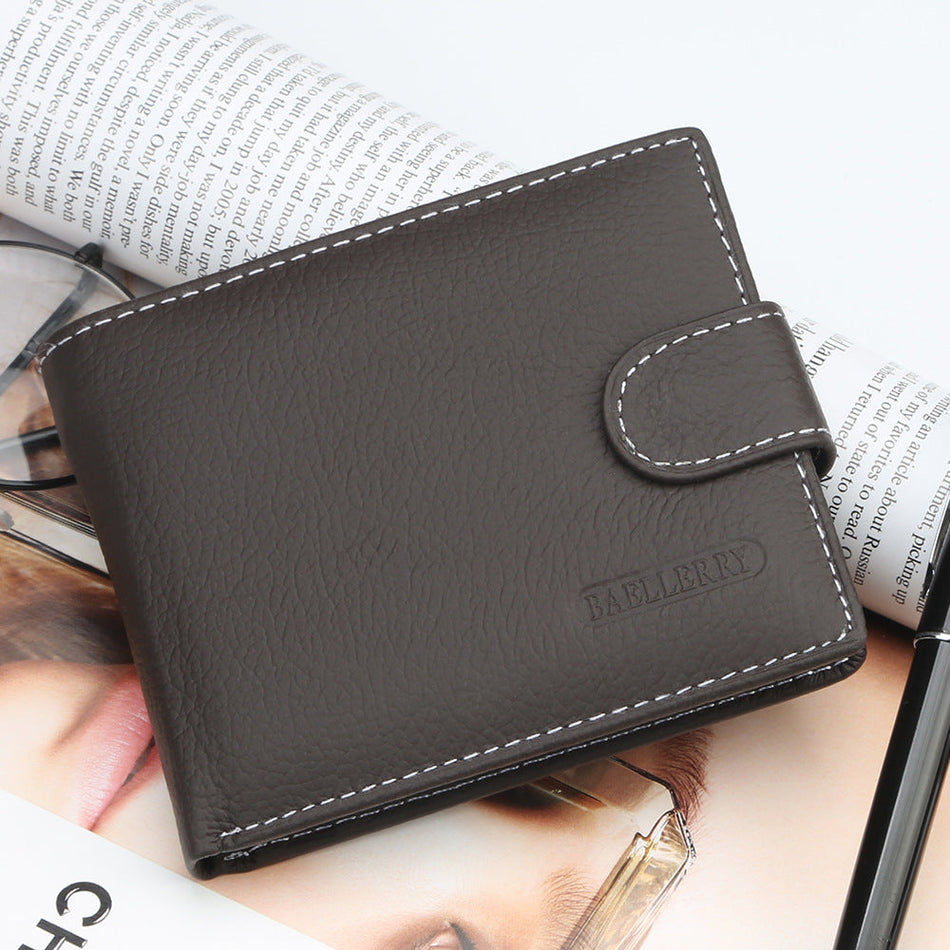 2026 Korean Style Men’s Genuine Leather Wallet