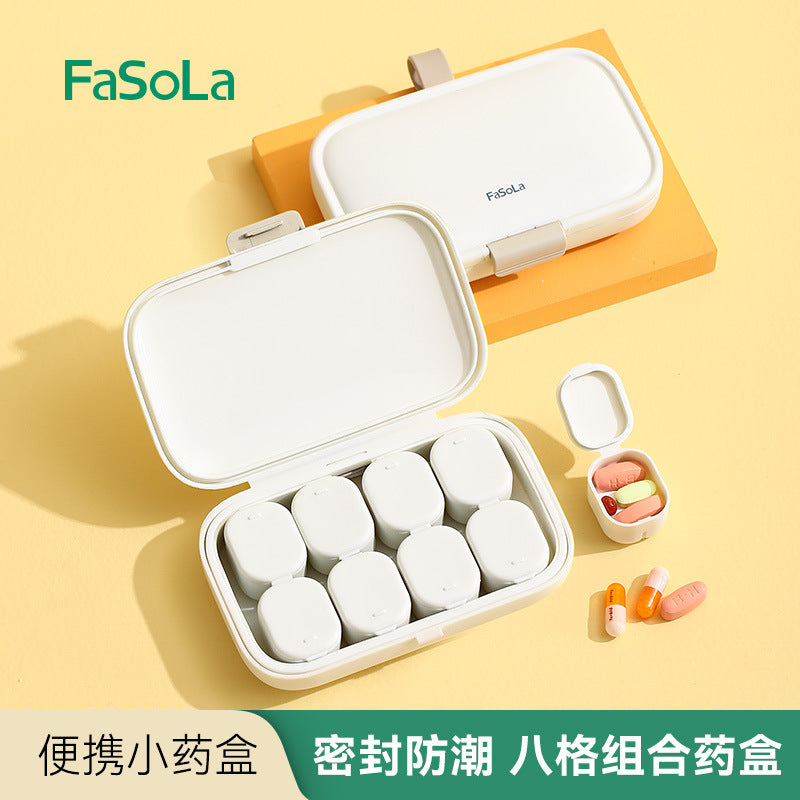 Fasola 7-Day Household Pill Box – Large Capacity, Portable Mini