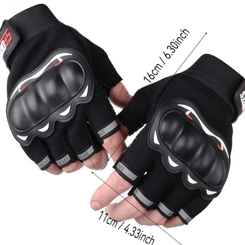 Men’s Full & Half-Finger Motorcycle Gloves – Protective,