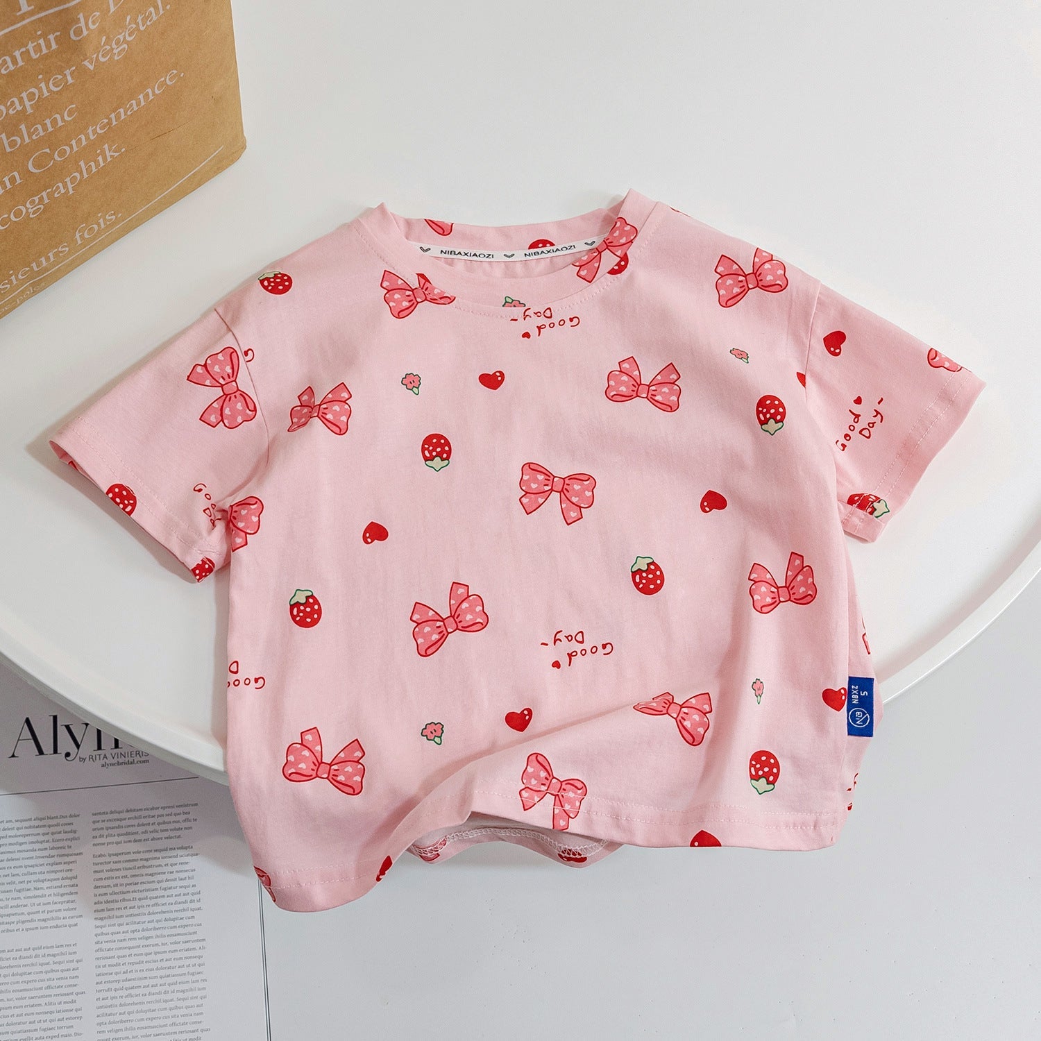 Girls Korean Style Cotton T-Shirt – Cute Summer Top – T-Shirts – Image 11
