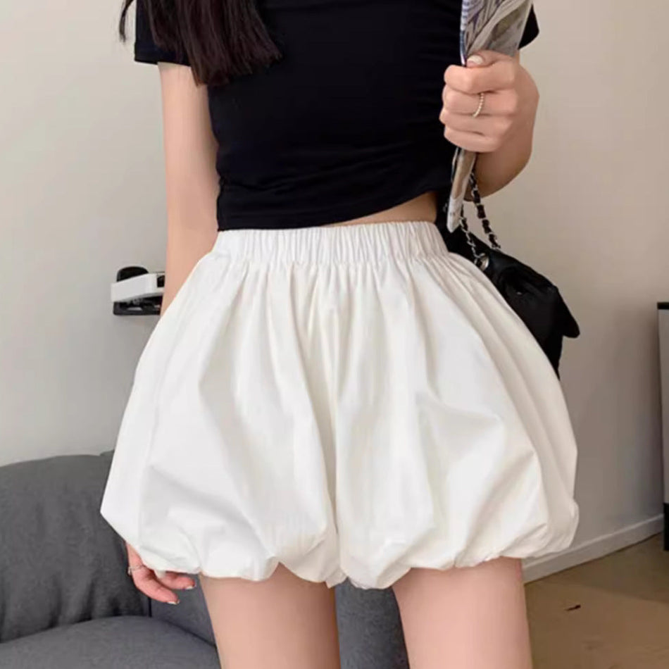 White High-Waist A-Line Cake Skirt – Spring Summer