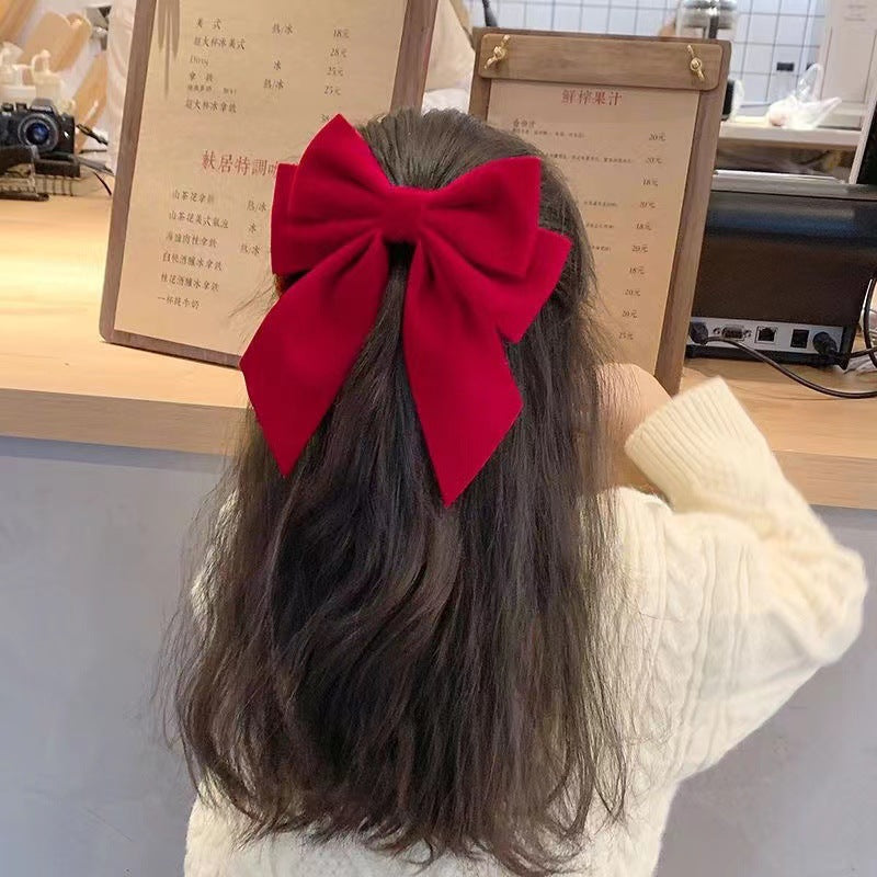 Big Red Bow Hair Clip for Girls – Cute Celebrity Style