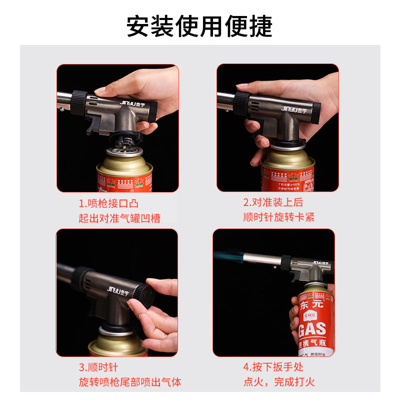 Handheld Fire-Breathing Gun for BBQ, Welding & Home Use