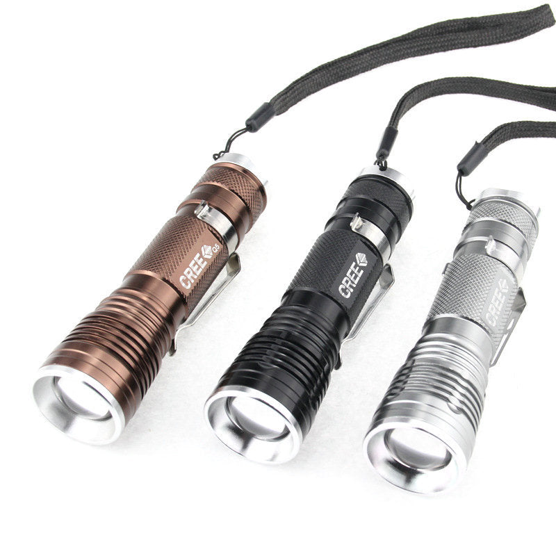 Q5 Rechargeable LED Flashlight with Clip for Outdoor Use