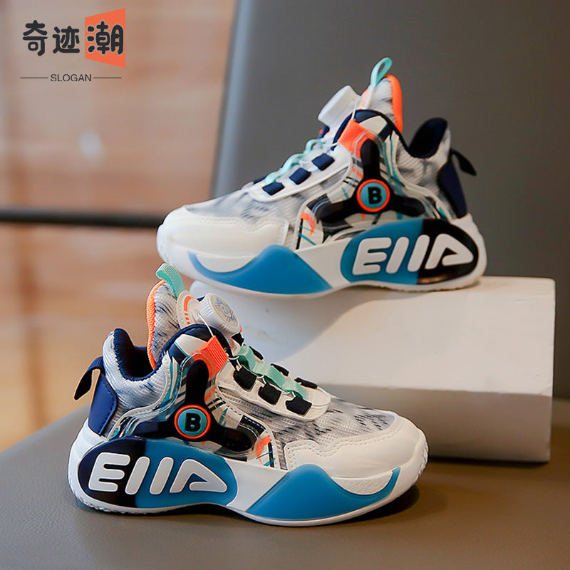 Kids Mesh Sneakers 2025 Breathable Basketball Shoes