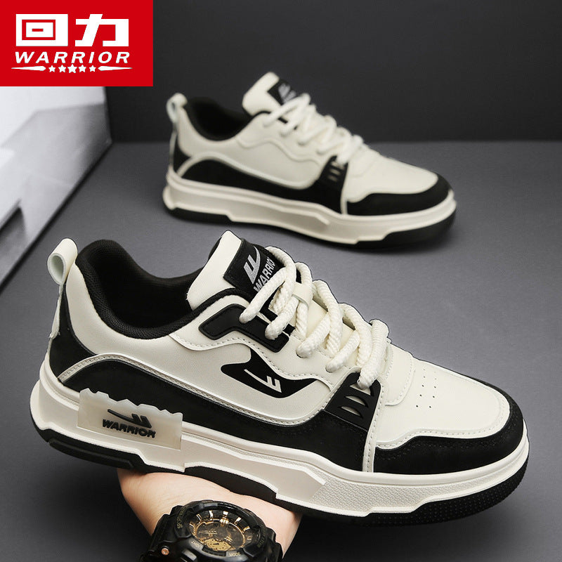 Huili Casual Panda Board Shoes – Black & White