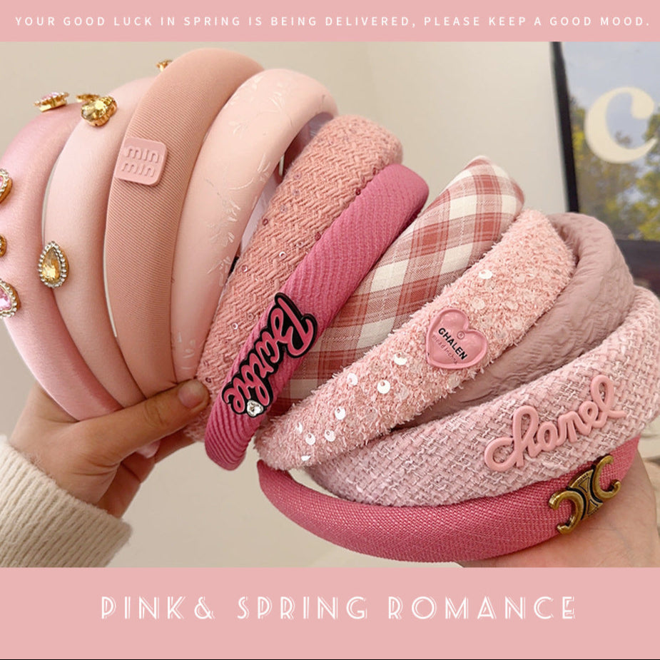 Sweet Pink Princess Hair Hoop – Summer High Top