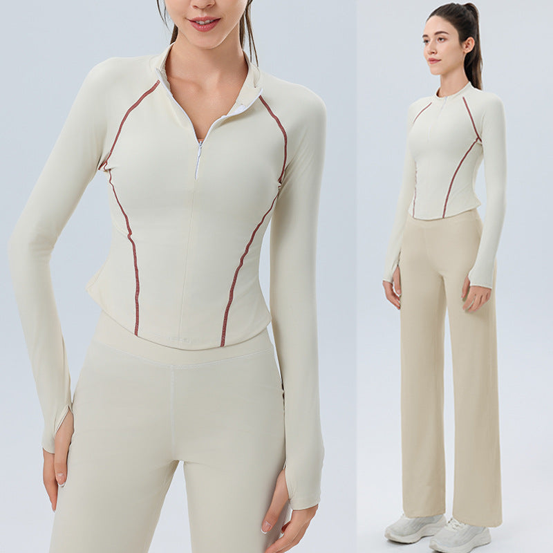 Women’s Quick-Dry Yoga Jacket – Slim Fit Sportswear