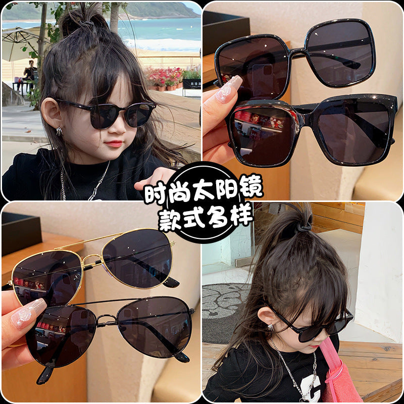 Kids Polarized Pilot Sunglasses – Trendy UV Protection