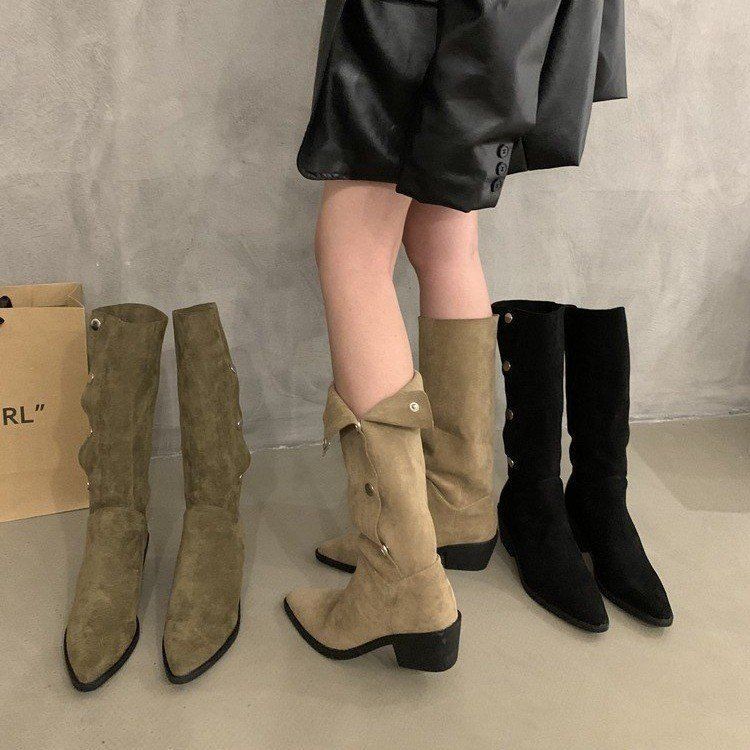 INSTOCK-Vintage French Cowboy Boots for Women – Stylish & Durable