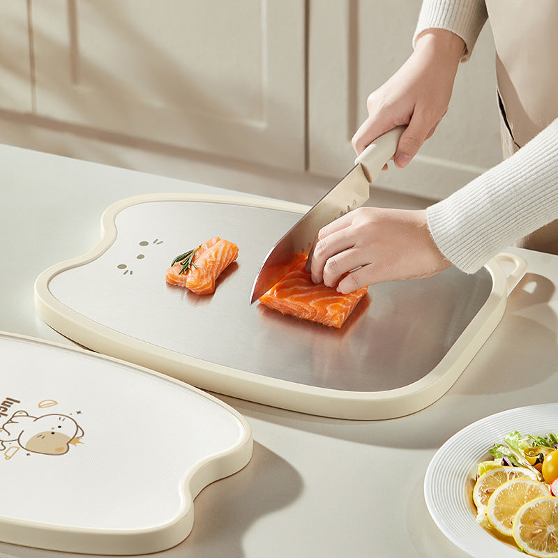 304 Stainless Steel Double-Sided Fruit & Kitchen Cutting Board