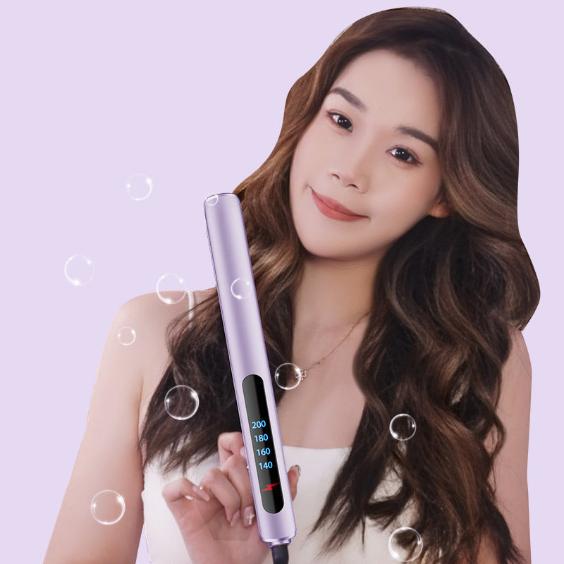 STOCK-Dual-Use Electric Hair Straightener & Curler