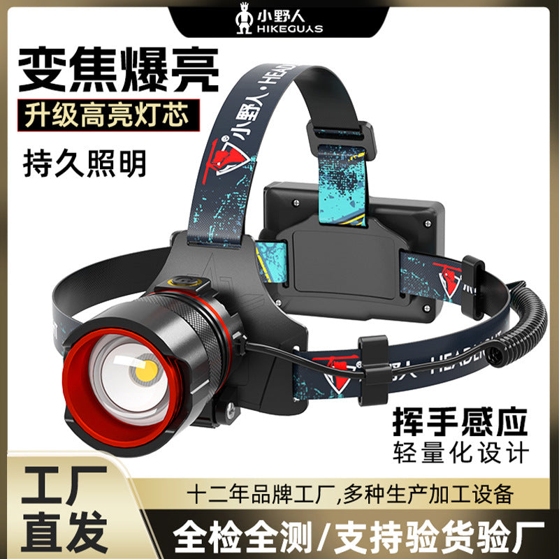 Rechargeable Sensor LED Headlamp – Zoomable Strong