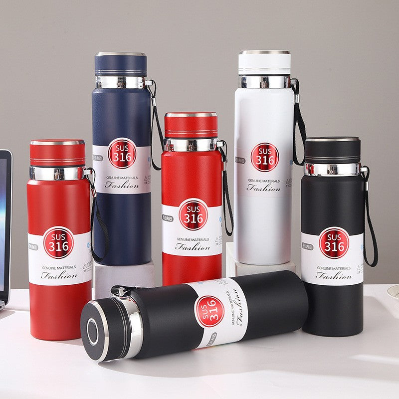 316 Stainless Steel Vacuum Sports Kettle with Tea Filter