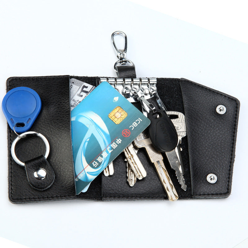 Cowhide Key Holder – Unisex Keychain Bag