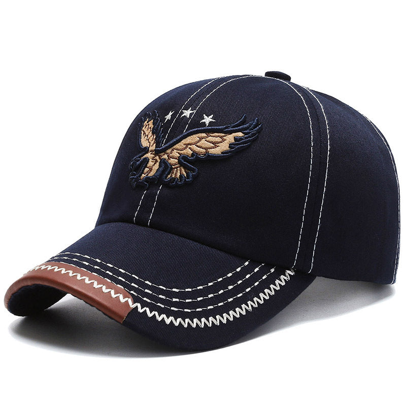 Men's Eagle Embroidery Korean Style Baseball Cap Sunshade Hat