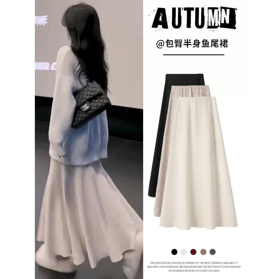 Knit Mermaid Pencil Skirt – Autumn Winter 2026