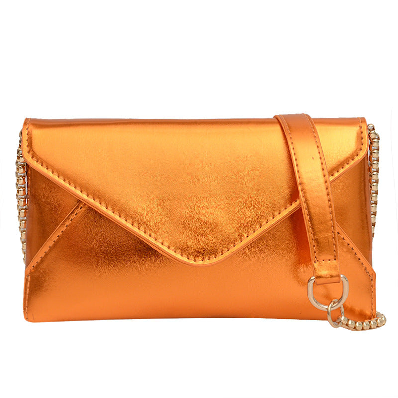 Korean Patent Leather Messenger Bag