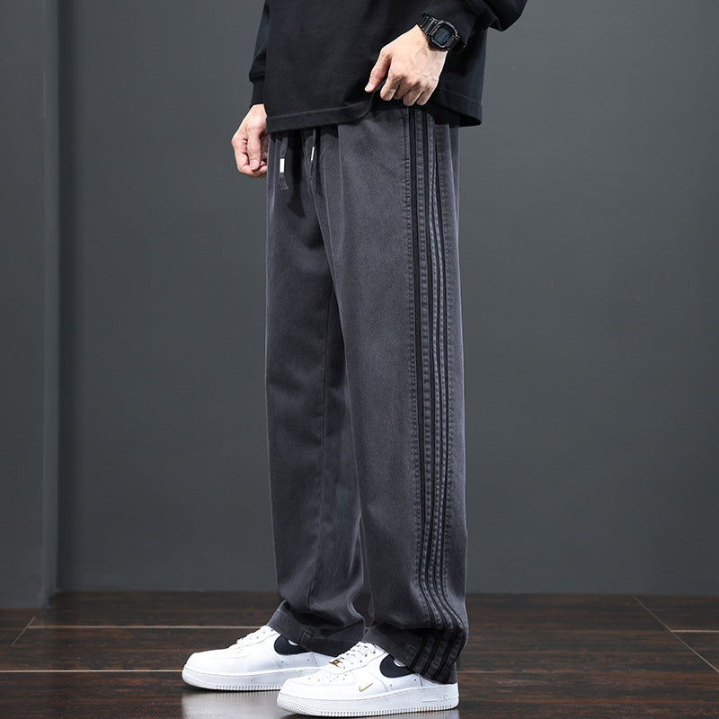 Lyocell Activewear Pants Men’s Loose Wide-Leg Trousers