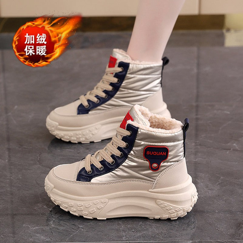 2026 Warm Thick Sole Snow Boots for Women – Fleece