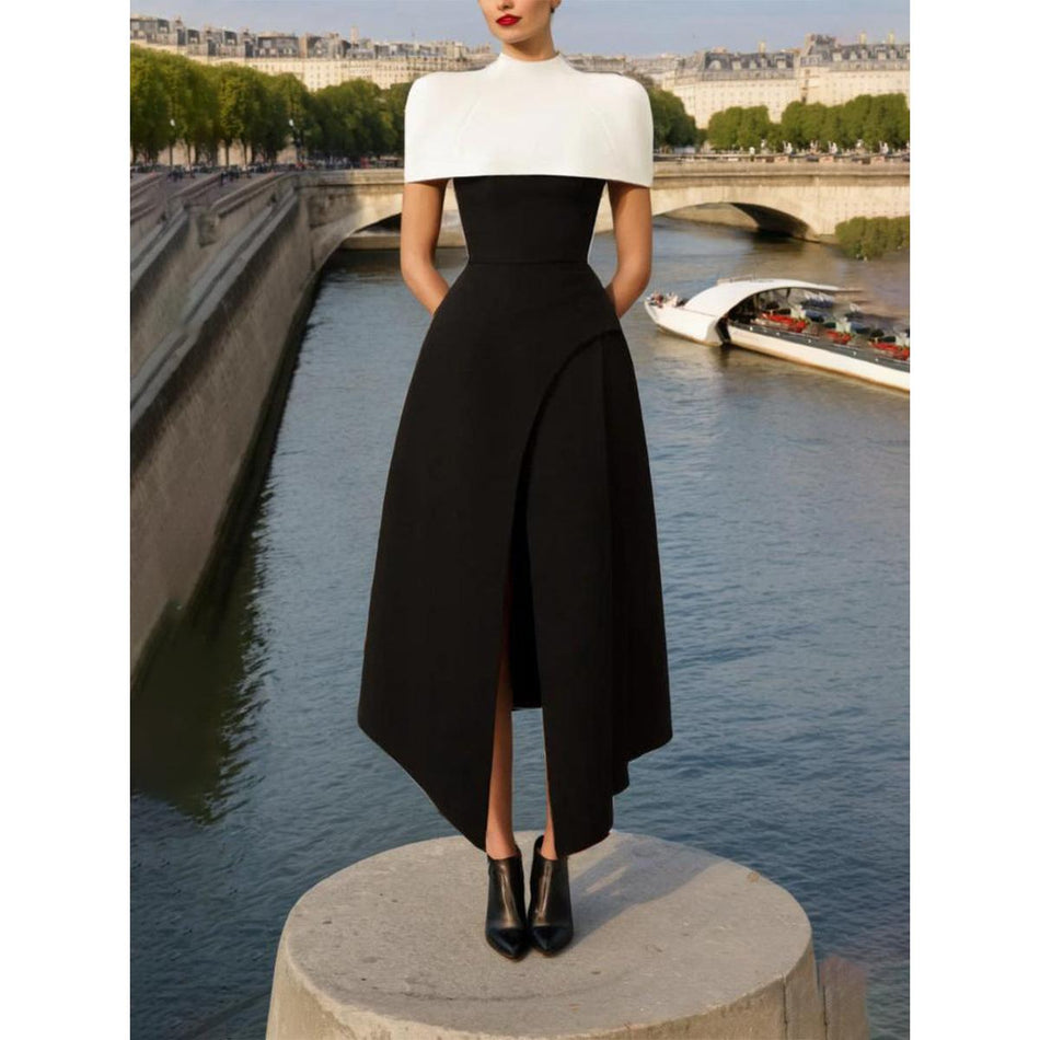High-End Detachable Strap Long Dress