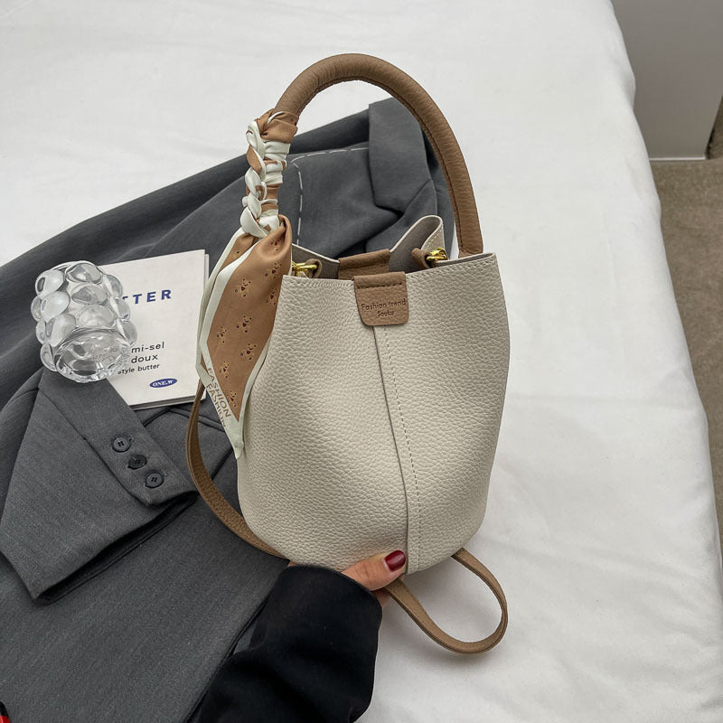 INSTOCK-Korean Style Crossbody Bag & Fashionable Textured Silk