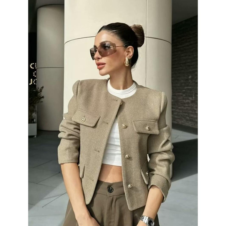 Chanel Style Button Short Suit Jacket Women