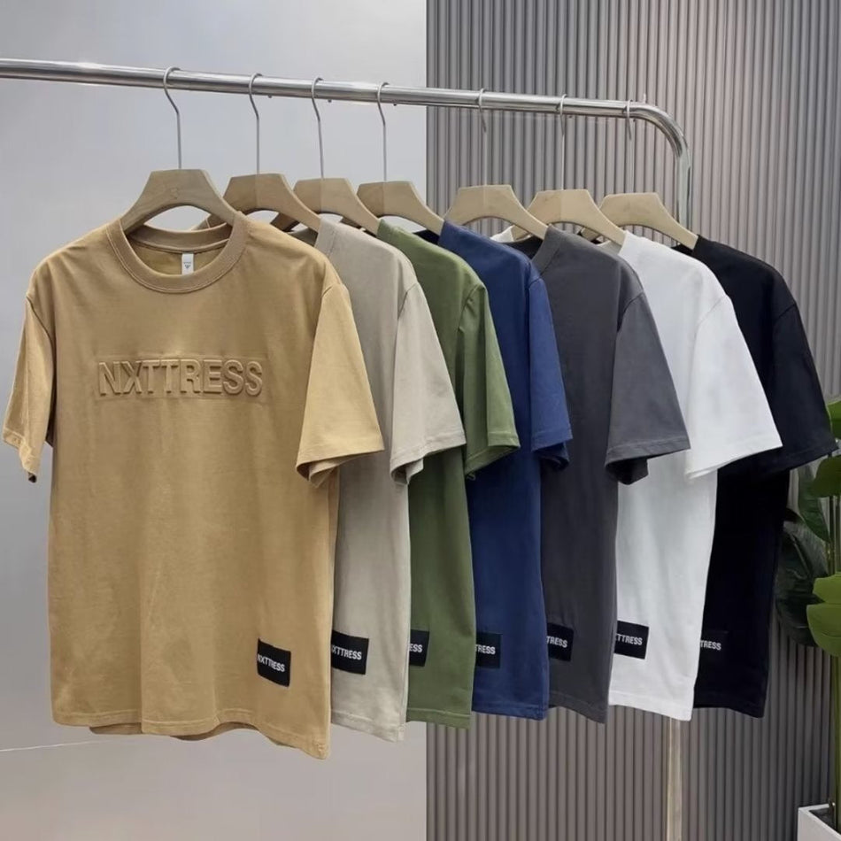 INSTOCK-Men’s Loose Cotton T-Shirt - Hong Kong Style Summer