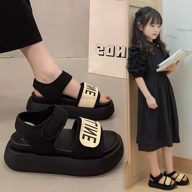 Girls Soft Sole Sports Sandals Princess Beach Shoes