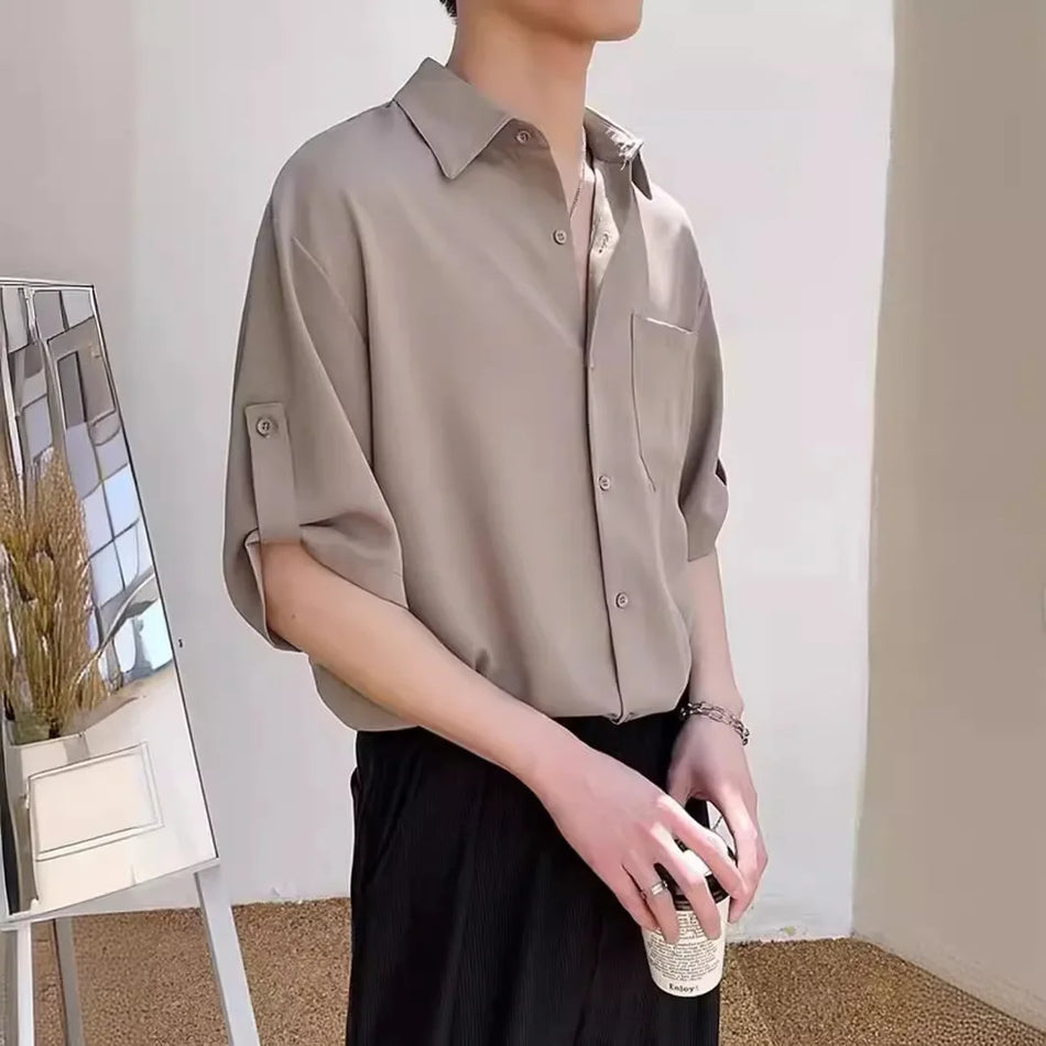 Ice Silk Summer Shirt – Smooth, Cool & Stylishly Mature