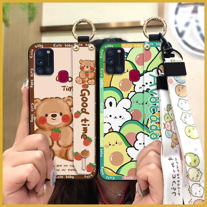 Samsung Wrist Strap Silicone Case – Cartoon Style & Luxury