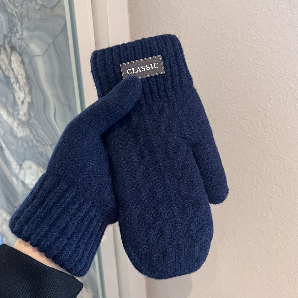 STOCK-Fleece-Lined Windproof Gloves for Men Nepal