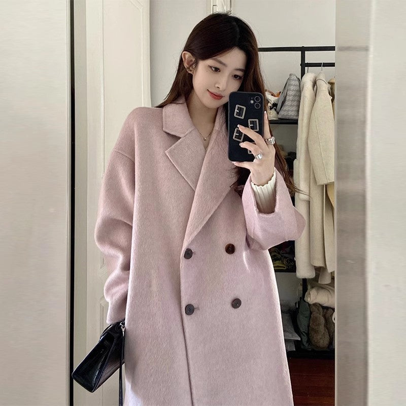 INSTOCK-Women’s Grey Cashmere Wool Coat