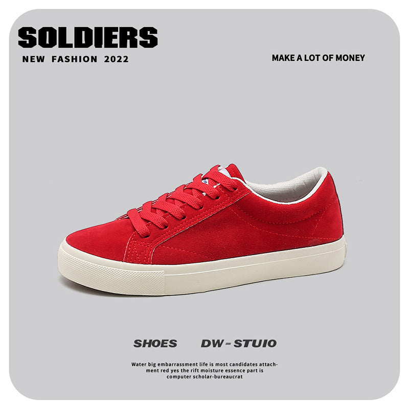 INSTOCK-Niche design suede multi-color casual sports shoes