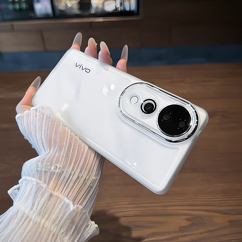 STOCK-Frosted Transparent Lens Film Case for Vivo