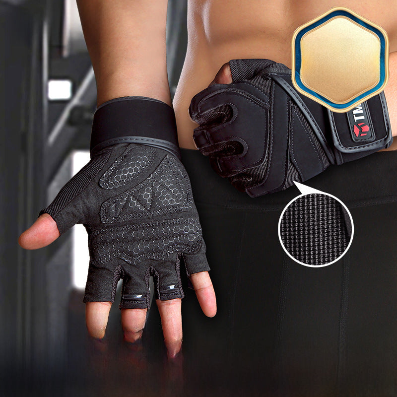 Heavy Duty Pull-Up Gloves with Wrist Bracer – Non-Slip
