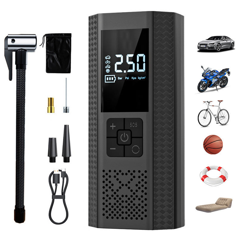 Wireless Electric Car Air Pump – Automatic Stop & Portable Tire