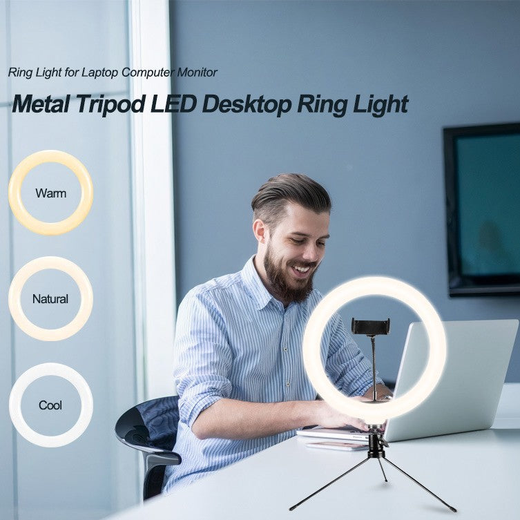 10" Mobile Phone Ring Light for Selfies & Live Streaming